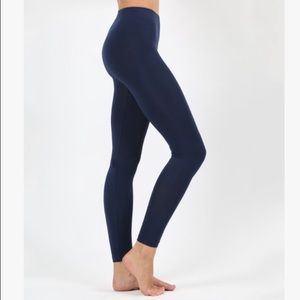 Navy High-Waist Leggings, S/M